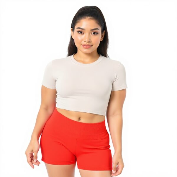 Aoxjox Womens Workout Biker Shorts High Waisted Seamless