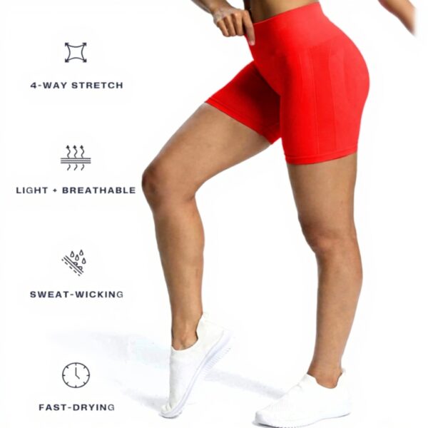 Aoxjox Womens Workout Biker Shorts High Waisted Seamless