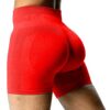 Aoxjox Womens Workout Biker Shorts High Waisted Seamless