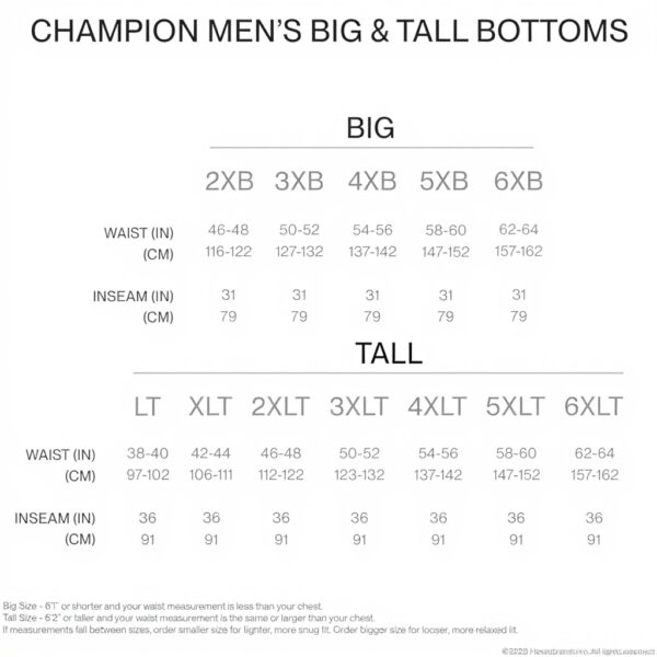 Champion Mens Sweatpants Cotton Fleece Comfort Pants