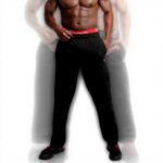 Champion Mens Sweatpants Black C Patch Logo Fleece Comfort