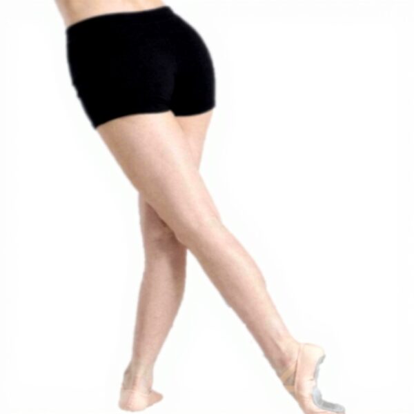 Daydance Black Cotton Ballet Shorts Women Dance Yoga Workout