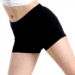 Daydance Black Cotton Ballet Shorts Women Dance Yoga Workout