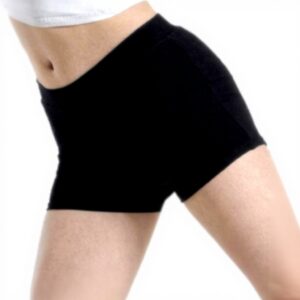 Daydance Black Cotton Ballet Shorts Women Dance Yoga Workout