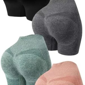 Seamless Cyclist Shorts High Waist Butt Lifting Women-0