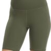 YUNOGA Womens Biker Shorts High Waist Yoga Pockets Workout-3