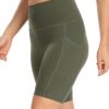 YUNOGA Womens Biker Shorts High Waist Yoga Pockets Workout-2
